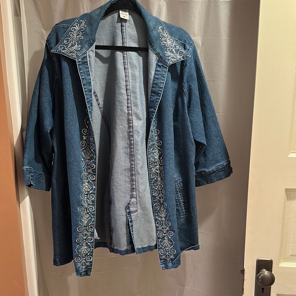 Bedazzled Blue Denim Jacket